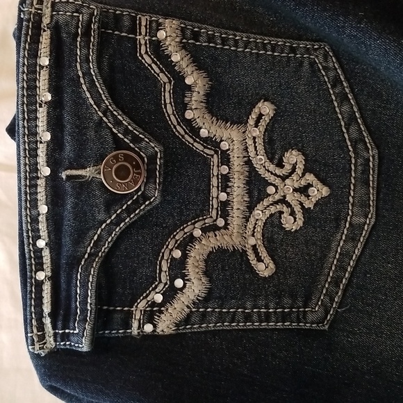 VGS Jeans Bling pockets Size 12 Denim Cute Plus size Womens - Picture 8 of 12